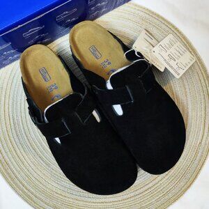 Birkenstock Boston Soft Footbed Clogs - Women's 38 Narrow Black | New Unused
